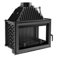  Чугунная топка Kratki Oliwia (угловая, стекло справа) 