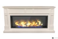 Биокамин Zefire в линейном портале Сьерра со стемалитом