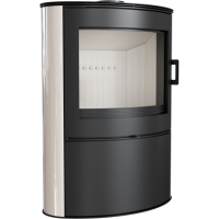  Печь-камин Kratki Koza AB S 2 (кремовый кафель)