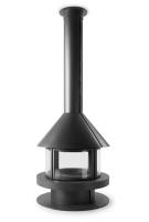 Дровяной камин ROCAL GALA центральный стальной