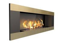 Биокамин Zefire Elliot horizontal 1200 со стемалитом (латунный)