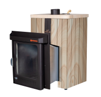  Банная печь Фёрингер Ламель Квадра ("Окаменевшее дерево" перенесенный рисунок)