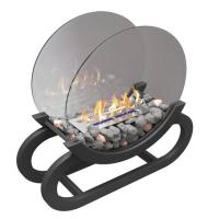 Биокамин Zefire Iris Ellipse (темный)