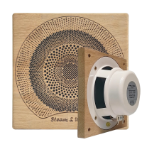 Влагостойкий динамик с декоративной дубовой сеткой SW 525 Wood AMG SQUARE, для бани и сауны
