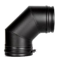 Отвод 90 градусов Schiedel Permeter ULTRA 25 черный, D 150/200 мм