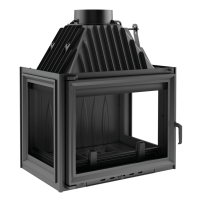  Чугунная топка Kratki Zuzia (стекло с трёх сторон)