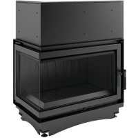  Чугунная топка Kratki Oliwia BS (угловая, стекло слева) 