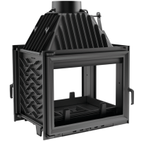  Чугунная топка Kratki Zuzia (стекло с трёх сторон, правая)