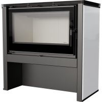  Печь-камин Kratki Koza Juno 12 B (Коза Джуно, белая) 