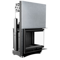  Чугунная топка Kratki Amelia BS G (угловая, стекло справа, с подъемом)