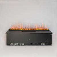 Встраиваемый электрический Schönes feuer 3D-камин FireLine 800 (черная панель)
