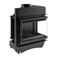  Чугунная топка Kratki Maja BS (угловая, стекло справа)