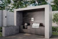 Кухня Astov BBQ № 3 (ширина 3340 мм) (готовое решение)