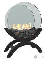 Биокамин Zefire Iris mini (темный)