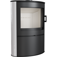  Печь-камин Kratki Koza AB S 2 (белый кафель)