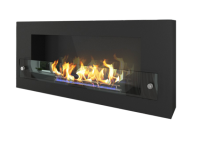 Биокамин Zefire Orion 900 (черный со стеклом и стемалитом)