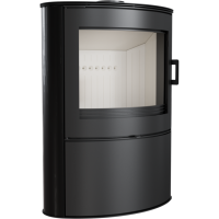  Печь-камин Kratki Koza AB S 2 (черный кафель)