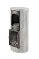  Печь Фёрингер отопительно-варочная "Лада" Серый Велюр