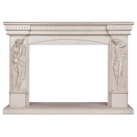 Портал для электрокамина Diva 33 WT Белый дуб с золотой патиной