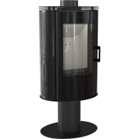  Печь-камин Kratki Koza AB S DR N O Glass(на ноге, стекло, поворотный механизм) 