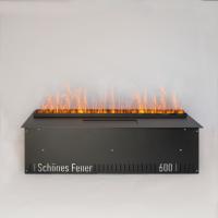 Встраиваемый электрический Schönes feuer 3D-камин FireLine 600 (черная панель)