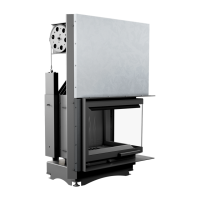  Чугунная топка Kratki Maja BS G(угловая, стекло справа, с подъемом)