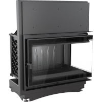  Чугунная топка Kratki Oliwia BS DECO (угловая, стекло справа) 