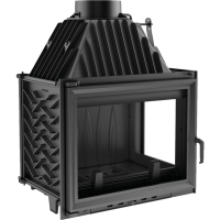  Чугунная топка Kratki Zuzia (угловая, стекло справа)