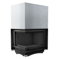  Чугунная топка Kratki Zuzia BS (угловая, стекло слева, с подъемом)