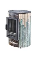  Печь Фёрингер отопительно-варочная "Нелжа" Змеевик/Окаменевшее дерево