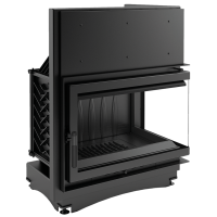  Чугунная топка Kratki Oliwia BS (угловая, стекло справа) 