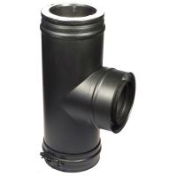 Тройник 90 градусов Schiedel Permeter ULTRA 50 черный, D 130/230 мм