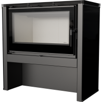  Печь-камин Kratki Koza Juno 12 C (Коза Джуно, черная) 