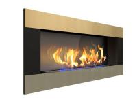 Биокамин Zefire Elliot horizontal 1500 со стемалитом латунный