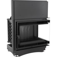  Чугунная топка Kratki Zuzia BS DECO (угловая, стекло справа)