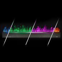 Встраиваемый электрический Schönes feuer 3D-камин FireLine 2000 RGB (черная панель)