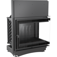  Чугунная топка Kratki Amelia BS DECO (угловая, стекло справа)