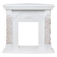 Портал для электрокамина Athena GR STD WT Corner (угловая)