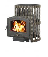  Чугунная банная печь Везувий Легенда ковка 22 (224)