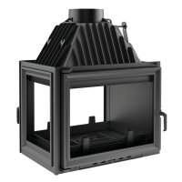  Чугунная топка Kratki Zuzia (стекло с трёх сторон, левая)