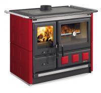  Отопительно-варочная печь La Nordica ROSA XXL MAIOLICA (бордовая/белая)