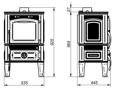  Чугунная печь Ferguss Lava cook