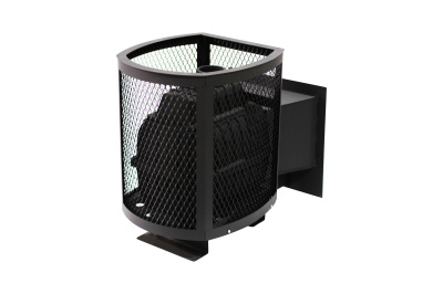  Чугунная банная печь НМК "Сибирь-20". Панорамная дверца (сетка)