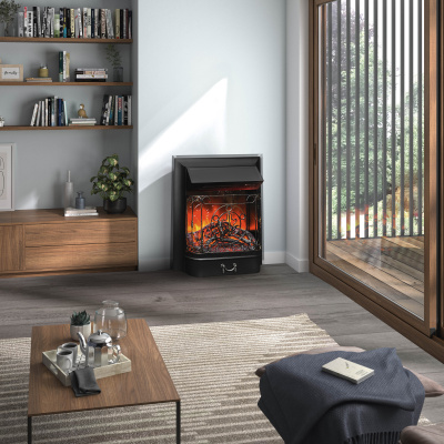 Электроочаг Majestic Lux Black RC (с пультом)