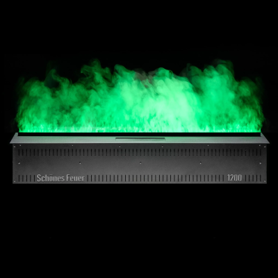 Встраиваемый камин-увлажнитель FireLine 1200 Blue (черная панель)