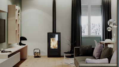  Печь-камин Defro HOME IGNIS, 9кВт