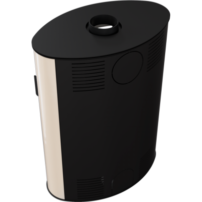  Печь-камин Kratki Koza AB S 2 (кремовый кафель)