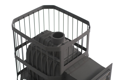  Чугунная банная печь НМК Сибирь-24 в сетке 