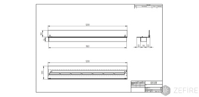 Прямоугольный контейнер Zefire 1200 со стеклом Прямоугольный контейнер Zefire 1200 со стеклом