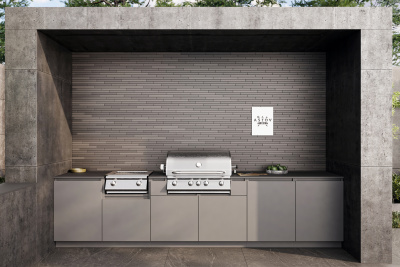 Кухня Astov BBQ № 13 (ширина 3600 мм)(готовое решение)